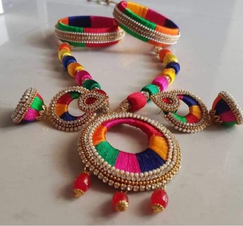 Silk thread jewellery